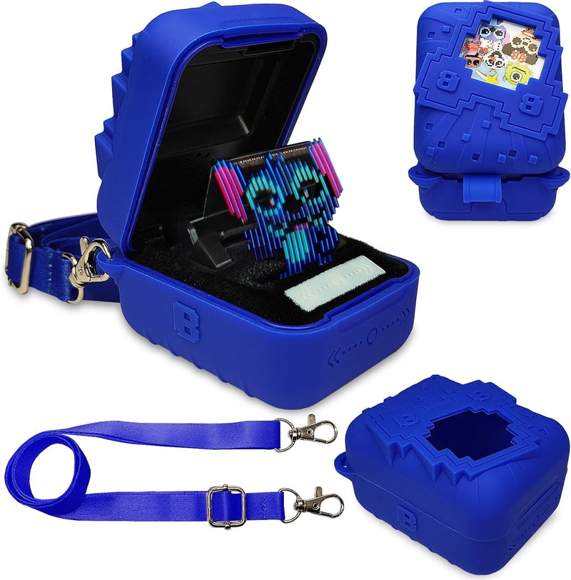 JCHPINE Silicone Cover Case for Bitzee Disney Interactive Digital Pet and Case, Protective Skin Sleeve for Bitzee Disney Virtual Electronic Pets (Blue) - Image 1